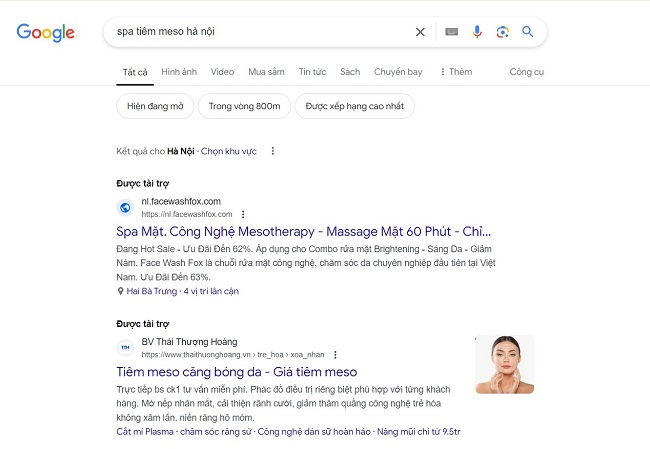 Quảng cáo Google có trả phí