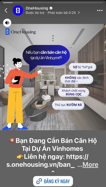 Quảng cáo stories