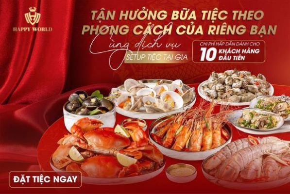 Banner quảng cáo dịch vụ Setup tiệc tại gia