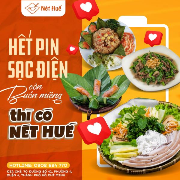 Banner nhà hàng Nét Huế