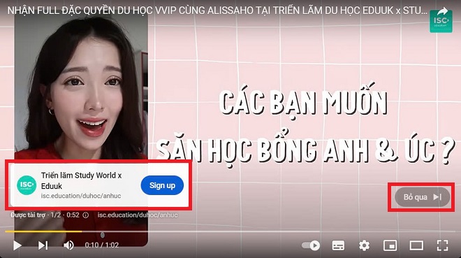 ví dụ về quảng cáo trueview